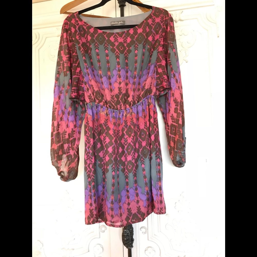 Charlie Jade silk multi color dress